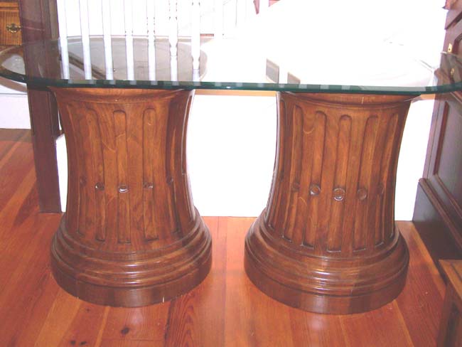 A Beautiful Custom Made Table in the form of two ship's Capstans, deaccessioned from a leading East Coast Maritime Museum — image 3